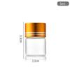Garrafa de Vidro Grande com Tampa Dourada de 22mm, Garrafa para Doces, Garrafa Dispensadora de Bebidas Alcoólicas e Vinho, Garrafa para Embalagem de Dendrobium e Ginseng Americano, Garrafa Medicinal