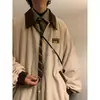 Chaqueta retro de estilo americano para hombre, otoño, diseño de nicho, combinación de colores, marca de moda, chaqueta informal holgada de calle para pareja