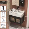 Gabinete de Baño de Vidrio con Puerta, Aluminio Montado en Pared, Ahorrador de Espacio para Apartamentos Pequeños, Borde Estrecho, Gabinete para Lavabo de Balcón de Baño, Gabinete con Espejo de Tocador