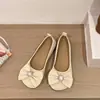 Zapatos Planos Nuevos para Mujer Primavera y Otoño 2026, Tallas Grandes 41-43, Zapatos Slip-On Mary Jane con Lazo y Pedrería
