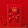 Toalla de Baño Grande Roja Estilo Caja de Regalo Toalla Evento Feliz Boda Dote Souvenir Suministros Venta al por Mayor Juego Individual y Doble