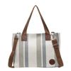 Bolsa Grande de Verão para Mulheres 2025 Nova Moda Estilosa Bolsa de Lona Bolsa Tote de Mão Única Ombro Transversal Bolsa Tendência