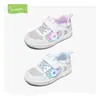 Zapatos con luces intermitentes Snuffy Zapatos de Skate para Niñas 2026 Otoño Nuevos Zapatos Deportivos para Niña Pequeña Zapatos Casuales de Princesa Brillantes
