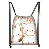 Bolsa com Cordão Animal de Desenho Animado Panda Cordão Estudante Bolsa de Tutoria Poliéster Gato Bolsa de Armazenamento de Viagem Desenho Animado Fofo