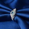 Anillo de plata 925 chapado en oro de deseo explosión caliente caliente europeo y americano anillo de forma de resorte de diamante completo anillo de mano para mujer al por mayor