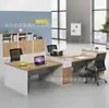 Estação de trabalho direta da fábrica, porta-cartões de funcionário simples, estação de combinação de tela de computador para finanças