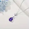 Gota de Agua Personalidad Creativa Exquisito Brillante Colgante de Gato Collar Elegante Moda Versátil Nuevo Regalo Conmemorativo Collar