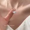 Collar Cósmico de Planeta de Plata de Ley 925 para Mujer, Exquisito Nicho Lujo Ligero Moda Simple Versátil Regalo de Gama Alta