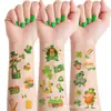 UU001 Carrinho Infantil de Comércio Exterior. Adesivos de tatuagem Dia de São Patrício Evento do Dia Nacional Irlandês Festa adesivos de desenho animado