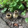 Conexión de lavabo todo cobre más conexión de conversión de 4 puntos grifo de lavadora conector de niple 2 en 1 lavado de autos riego pistola de agua