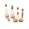 Tapa de Madera Tapa de Madera Bambú Madera Tapa Cosmética Botella Gotero para Crema Perfume Aceite Esencial Loción Tapa de Madera Botella con Atomizador Tapa de Botella de Ruedita