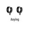 Moda Coreana Pingente de Caveira Argolas de Titânio Redondas Punk Brincos Exclusivo Transfronteiriço Desejo Mais Vendido Joias Femininas Ear Cuffs