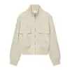 Chaqueta Bomber de Gamuza Texturizada de Moda para Mujer Estilo Europeo y Americano Transfronterizo 2026 3046256