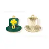 Colgante de Gota de Aceite de Trébol Accesorios de Joyería DIY Festival Irlandés Oktoberfest Llavero Cadena de Teléfono Móvil Colgante Hecho a Mano