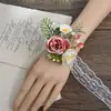 Ramillete de boda estilo Mori para la novia y el novio, flor de solapa para el padre y la madre, ojal para el padrino y la dama de honor, flor de bienvenida