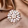 Broche para Mujer, Broche de Perlas, Camelia de Alta Gama con Diamantes, Año del Caballo, Base en Blanco para DIY al por Mayor