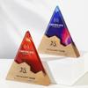 Trophy de madeira maciça de cristal atacado atmosfera de alta qualidade criativo medalha de gravação cartão de autorização jogos de cartas premiação fabricação Trophy