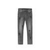 Calça jeans larga cruzada de rua europeia e americana, masculina, hip hop, casual, retrô, moda, reta, solta, calças compridas, moda