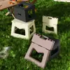 Taburete plegable para exteriores, banco pequeño portátil para el hogar, taburete de camping, taburete pequeño de plástico para niños, silla para cambiarse los zapatos