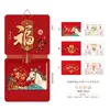 Calendario Doble Nuevo 2026 de Alta Gama para Arrancar, Calendario Chino Tradicional con Carácter de Bendición Tridimensional, Estilo Chino para Colgar en la Pared, Regalo