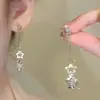 "Sonho Doce Ballet" Brincos Doces com Laço Feminino para Mulheres, Brincos Longos de Franja Exquisitos