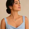 Collar de mujer multicapa de aleación apilada simple transfronterizo europeo y americano de moda europea y americana círculo geométrico joyería al por mayor