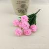 Venta al por mayor de fábrica flor artificial de 7 cabezas bola de cristal bola de paja hortensia de mango pequeño decoración de ingeniería ramo falso exhibición para el hogar