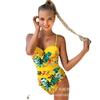 Traje de Baño Sexy de una Pieza Europeo y Americano 2022, Bikini de Tirantes Espalda Descubierta Tallas Grandes, Venta al por Mayor desde el Fabricante de Origen