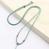 Novo handmade diy Hetian jade pingente de cordão acessórios jade homens e mulheres trançado camisola cadeia colar corda atacado