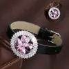 Pulseira Circular de Coração de Nicho de Luxo Estilo Minimalista Versátil Cobre Puro Pulseira Feminina Joia Item Quente Transfronteiriço