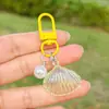 Llavero de Perla de Imitación de Concha Colorida Estilo Ins Colgante Serie Oceánica Accesorios DIY Decoración de Bolsa Adorno de Regalo