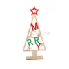 Decoraciones Navideñas Árbol de Navidad de Madera Adornos de Escritorio Regalos Creativos para las Fiestas Decoración para Fiestas Productos de Madera