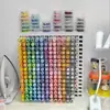 Caja de Almacenamiento de Cuentas de 221 Colores con Tubo para Incienso, Organizador de Escritorio Compartimentado, Estante de Almacenamiento de Cuentas Estilo Botella de Gran Capacidad