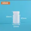 Frasco de Plástico Translúcido de Boca Larga de 250/500/1000ml com Tampa Interna Graduada Frasco de Reagente Frasco de Amostra de Boca Larga