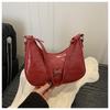 Nueva Moda Francesa Textura 2025 Casual Decoración de Lazo Bolso de Hombro Mensajero para Mujer Estilo Retro para Mujer