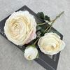 Venta Directa de Fábrica de 3 Cabezas de Flor Artificial Loto de Nieve de Tianshan, Adornos Florales para el Hogar, Decoración para Hotel B&B, Ramos de Boda