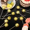 Decorações de Bolo 2-8cm Bolas de Espelho Disco com Palitos de Madeira Decorações de Festa Bola de Espelho em Estoque Venda Quente Amazon