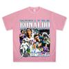 Sudadera con capucha y cuello redondo de algodón grueso con estampado vintage C Luo de fútbol transfronterizo estadounidense