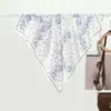 Estilo Pastoral Simples Lenço Pequeno Feminino Estampado Sentido Avançado Fofo Cereja Castanha Versátil Lenço Pequeno Proteção Solar de Verão