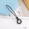 Colgante para Funda de Teléfono Csc Negro con Agujeros Redondos con Cordón Grueso de Hilo de Pescar Cadena de Mano DIY Accesorio de Lanyard Cadena para Colgar
