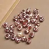 Ágata Roja del Tíbet Ágata Negra Dzi Cuentas Redondas Blancas Pulsera DIY Pulsera Cuentas Sueltas Cuentas Redondas Dzi Suministro Directo de Fábrica