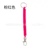 17 llaveros con cordones de resorte de plástico, cordones para funda de teléfono, cordones de resorte coloridos, cordones retráctiles de EVA anti-pérdida