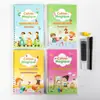 Libro de Práctica de Escritura a Mano para Niños con Ritmo Francés Transfronterizo, Cuaderno de Entrenamiento de Control del Bolígrafo, Libro de Escritura Mágica Desaparecente, Divertida Práctica de Escritura con Bolígrafo Duro para Niños Pequeños