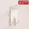 Ganchos adhesivos simples de doble garra sin clavos, metal engrosado, ganchos sin taladro, ganchos de almacenamiento autoadhesivos para puertas de baño, al por mayor