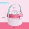 Caixa de Armazenamento de Brinquedos para Crianças, Fofa com Tampa, Blocos de Construção de Desenho Animado para Bebê, Balde Mochila, Caixa de Armazenamento e Organização de Lanches