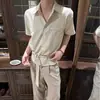 Camisa de Manga Corta Estilo de Alta Inteligencia para Hombres y Mujeres, Nueva de Verano 2026 Cleanfit Rayas Versátil Corbata Casual