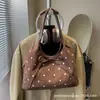 Bolsa Feminina Mais Vendida com Bolinhas, Grande Capacidade, Novo Modelo 2026, Bolsa de Ombro para o Dia a Dia, Bolsa de Ombro, Bolsa Tote Coreana de Nicho