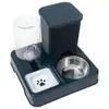 Comedouro e Dispensador de Água Automático para Gatos Dois em Um Tigela de Ração para Gatos Uso Duplo Tigela Grande para Cães Água Potável Tigela de Água para Gatos Pet