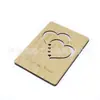 Tarjeta de Año Nuevo con corazón hueco láser al por mayor transfronterizo tarjeta de felicitación de boda DIY tarjeta de felicitación de San Valentín