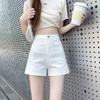 Roupas Femininas Plus Size Jiajun 2026 Shorts Jeans Justos de Cintura Alta Cor Clara Verão Novo Versátil Hot Girl Ajuste Slim Hot Pants